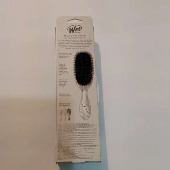 Cream Black Hat, Black Purse, Silver Purple Earrings, Wet Hair Brush - Picture 16 of 16